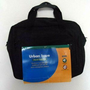 Soren Classic Collection Urban Issue 17.25" x 12" Black Business Bag